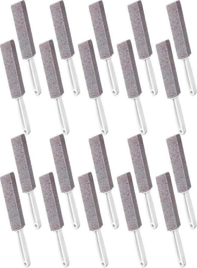 Vesici 20 Pack Pumice Toilet Bowl Cleaner Pumice Stone with Long Handle Toilet Stone Cleaning Block for Bath Grout Pool Kitchen Tubs Showers - Image 1
